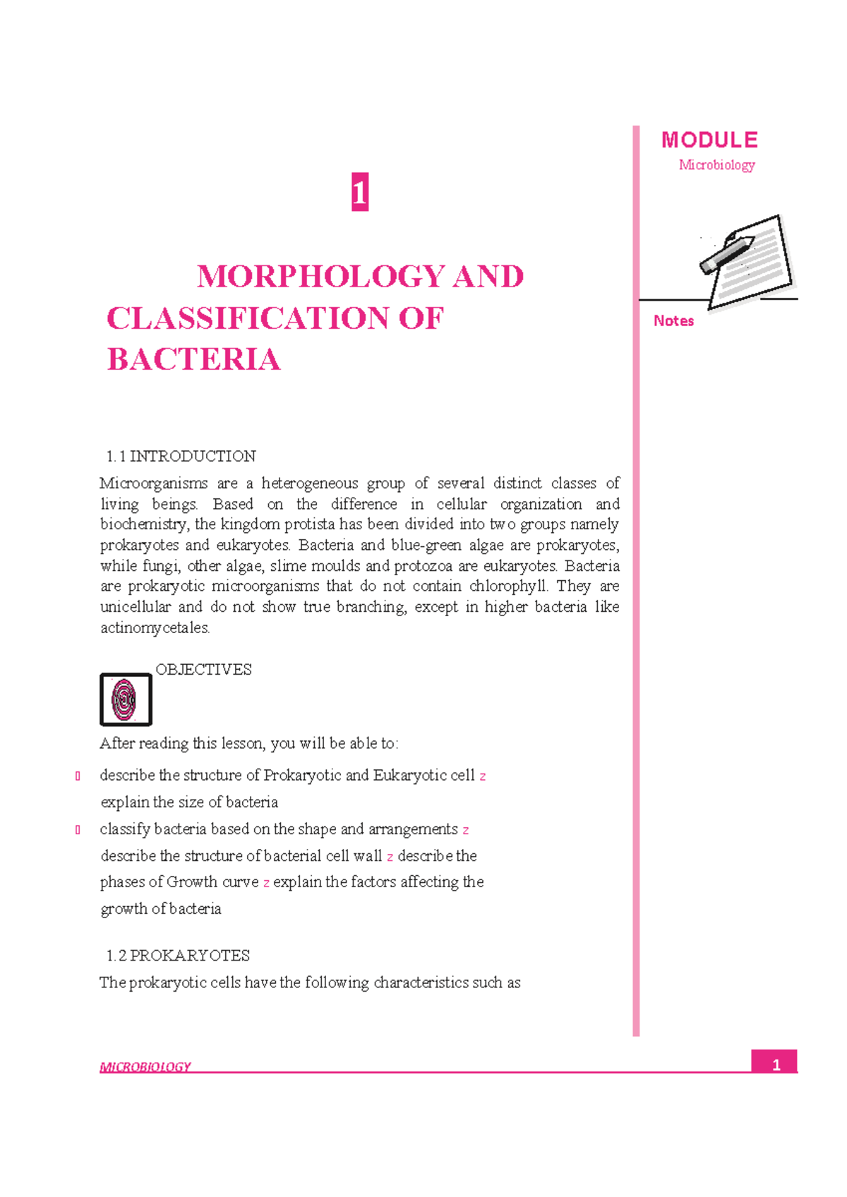 Lesson-01 - by Manoj sir - Morphology and Classification of Bacteria ...