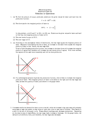Sem01-problems - problem set - Macroeconomics Seminar 1 Measurement in ...