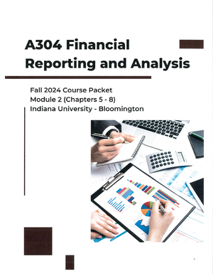 A304 Ch 6 Packet - notes - CHAPTER 6 A304 Financial Reporting and ...
