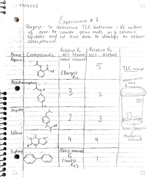 Pre Lab B Chem 3AL Organic Chemistry Laboratory (Fall 2023) - PreLab B ...