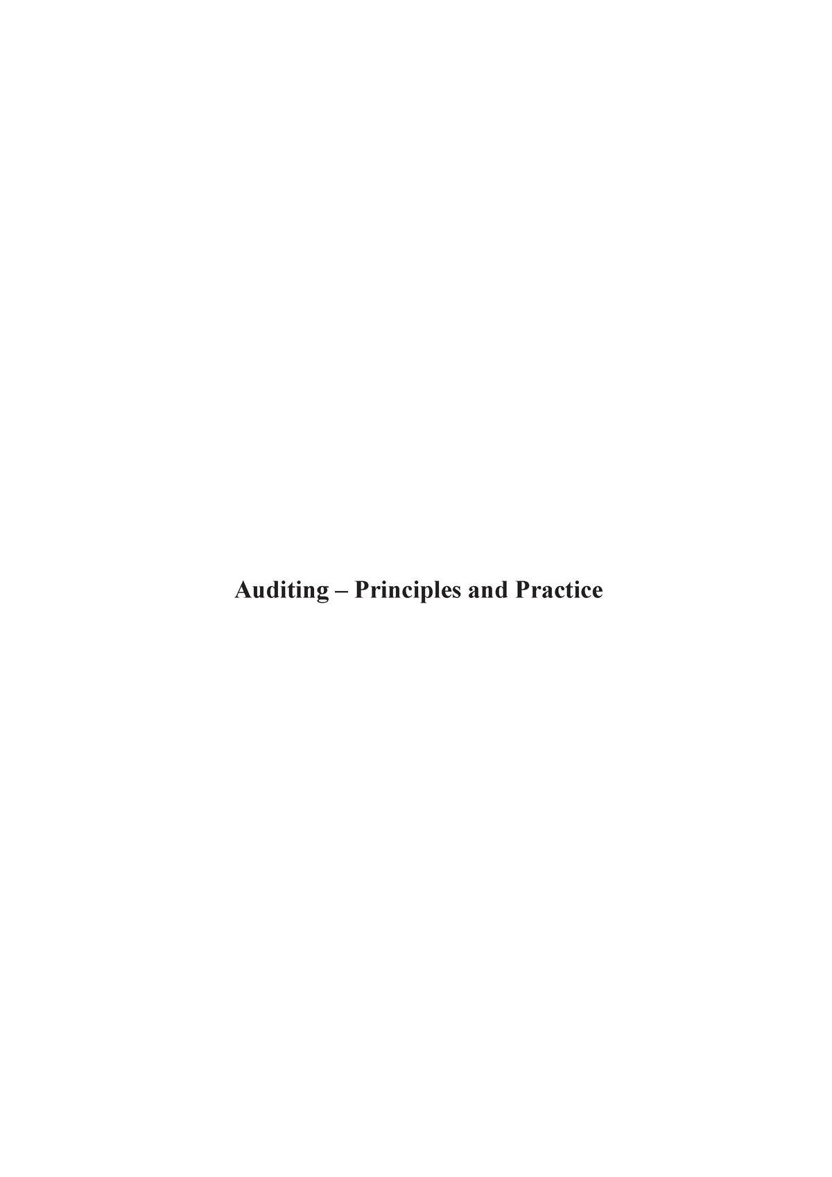 474753608 Auditing Principles And Practice Pdf - Auditing – Principles ...