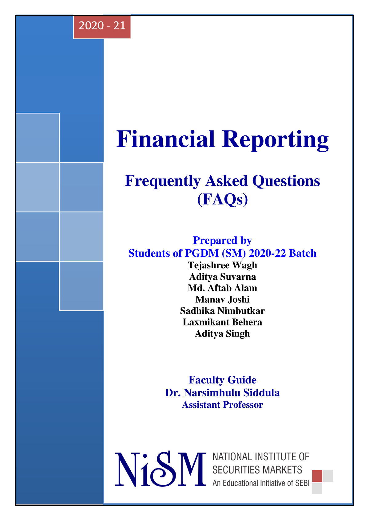 Financial Reporting FR FAQ Revised Final - Financial Reporting ...