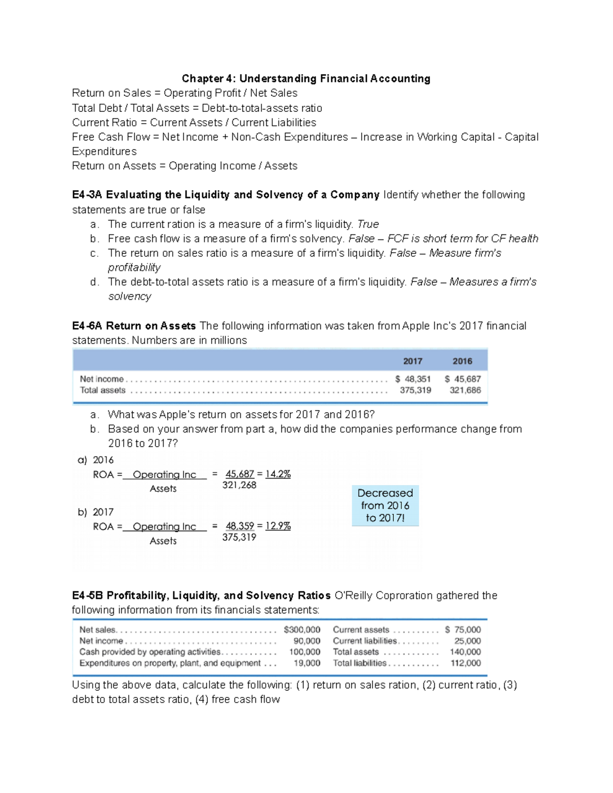 Chapter 4 Understanding Financial Accounting - Chapter 4: Understanding ...