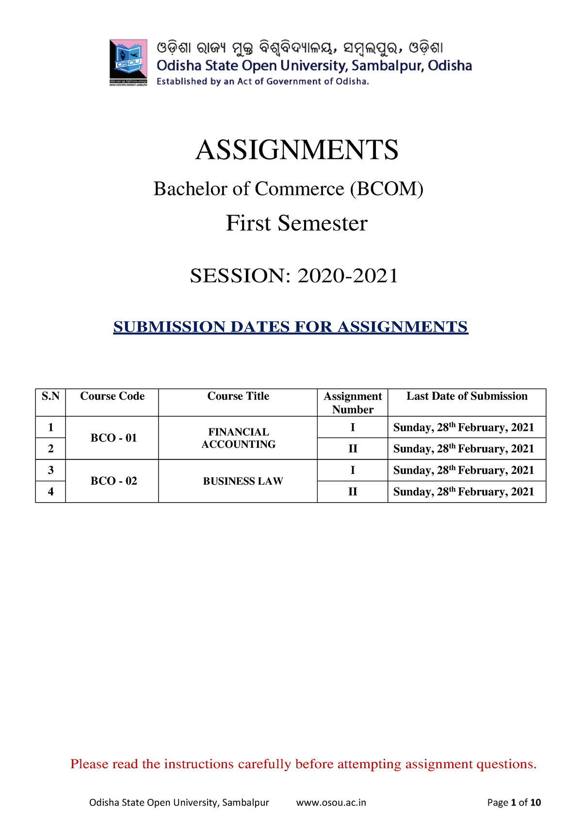 BCOM 1ST SEM Assignments 2020 21 - Financial Management - AKTU - Studocu