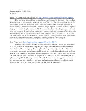 Music Appreciation Notes part 1 - Music Appreciation Part 1 Listening ...