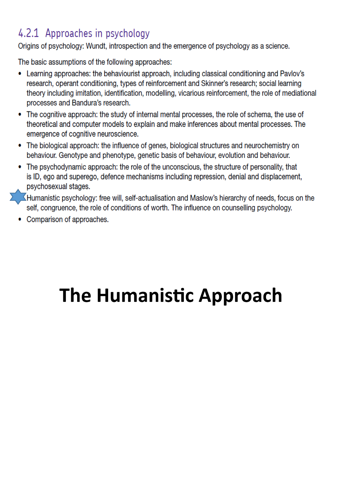 humanistic approach case study