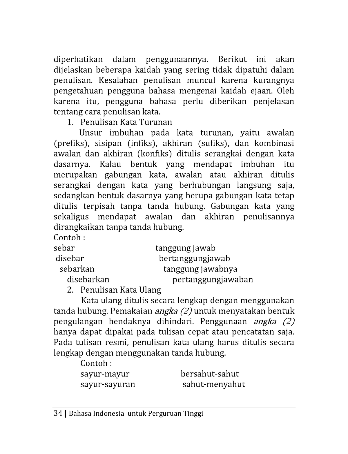 Bahasa Indonesia Untuk Perguruan Tinggi-40 - 34 | Bahasa Indonesia ...