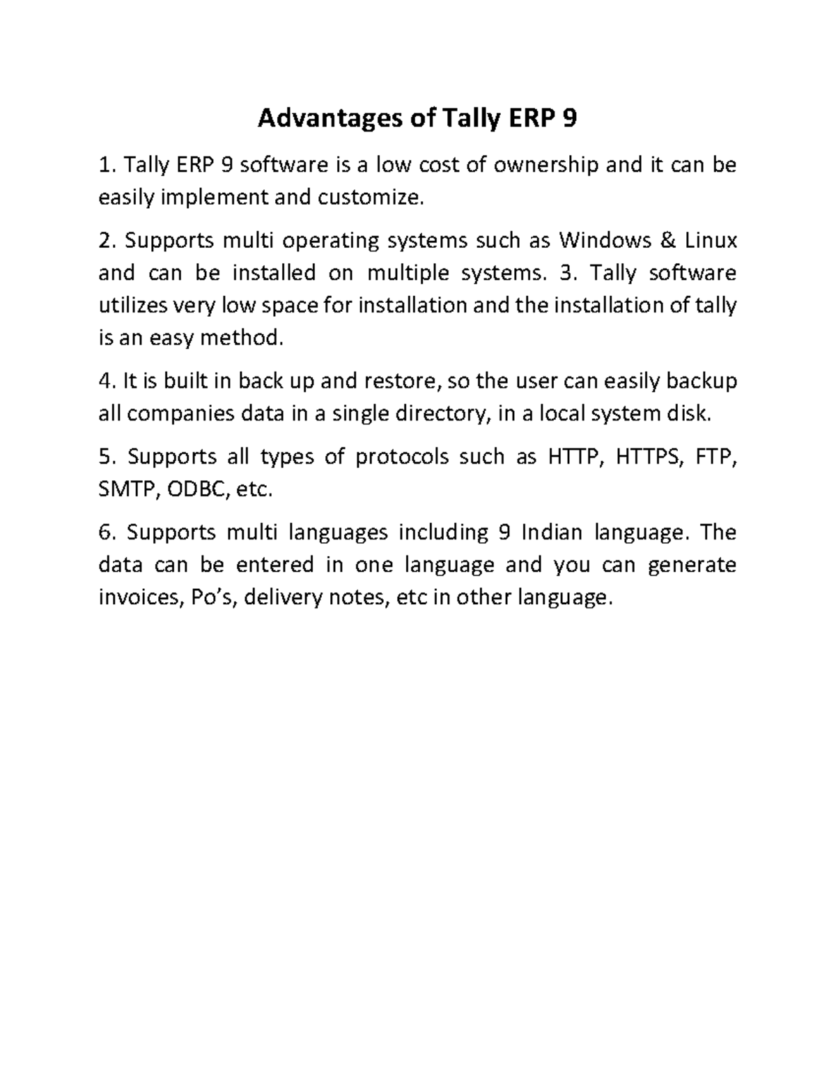 doc-2-tally-erp9-adavantages-advantages-of-tally-erp-9-tally-erp-9