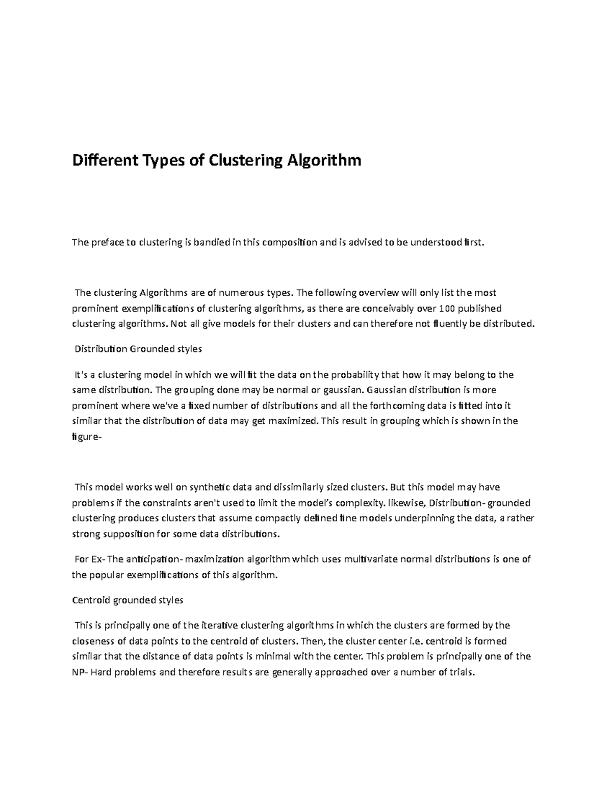 Different Types of Clustering Algorithm - The clustering Algorithms are ...