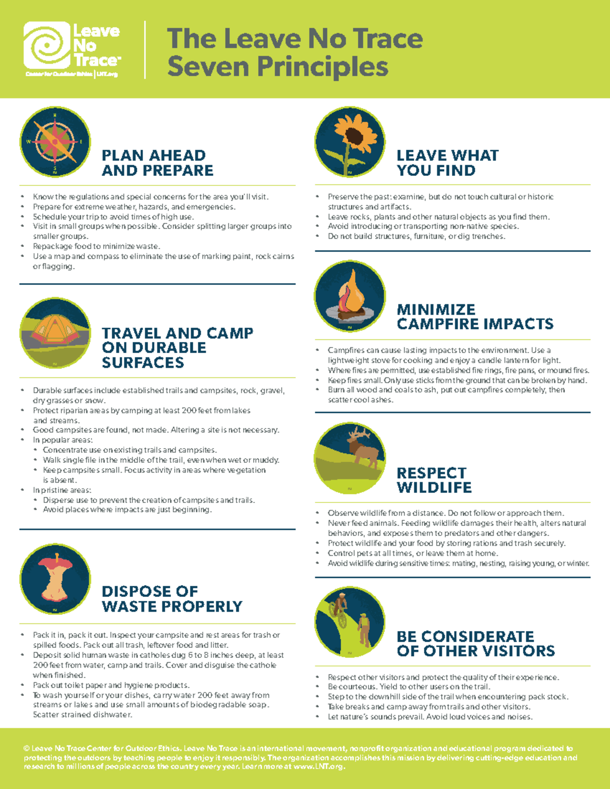 Lnt-seven-principles - The Leave No Trace Seven Principles © Leave No ...