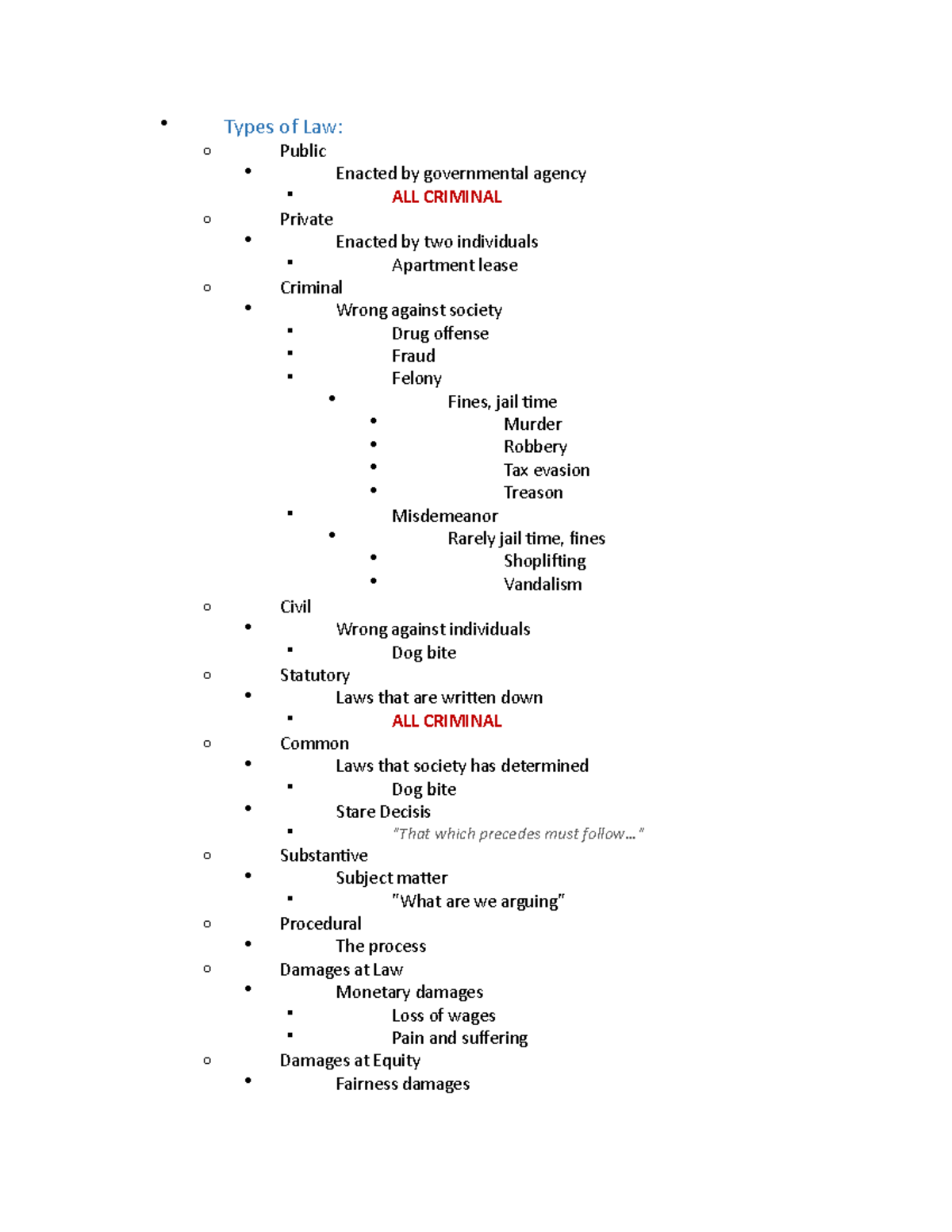 types-of-law-lecture-notes-1-types-of-law-public-o-private-o-o-o-o