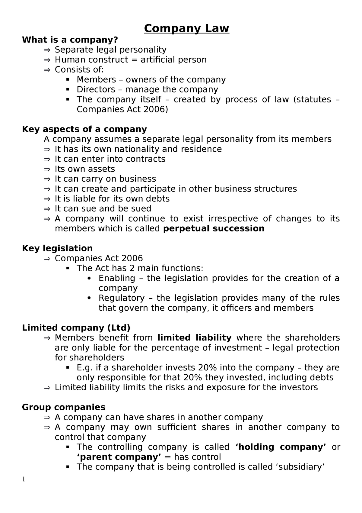 company-law-company-law-what-is-a-company-separate-legal-personality