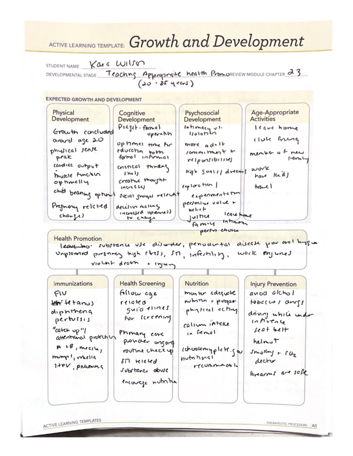 growth and development assignment pdf