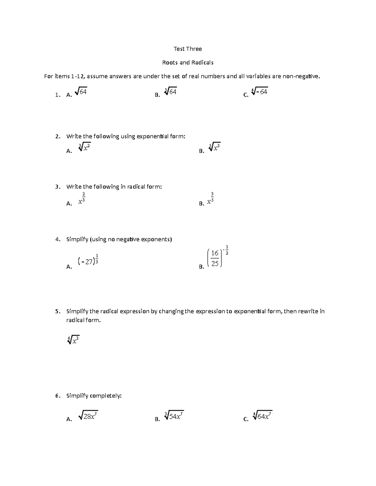 test-three-practice-test-test-three-roots-and-radicals-for-items-1