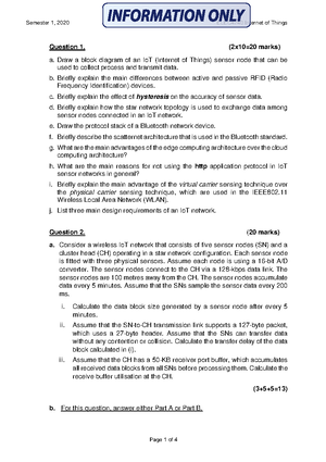 Sample Final Exam Paper