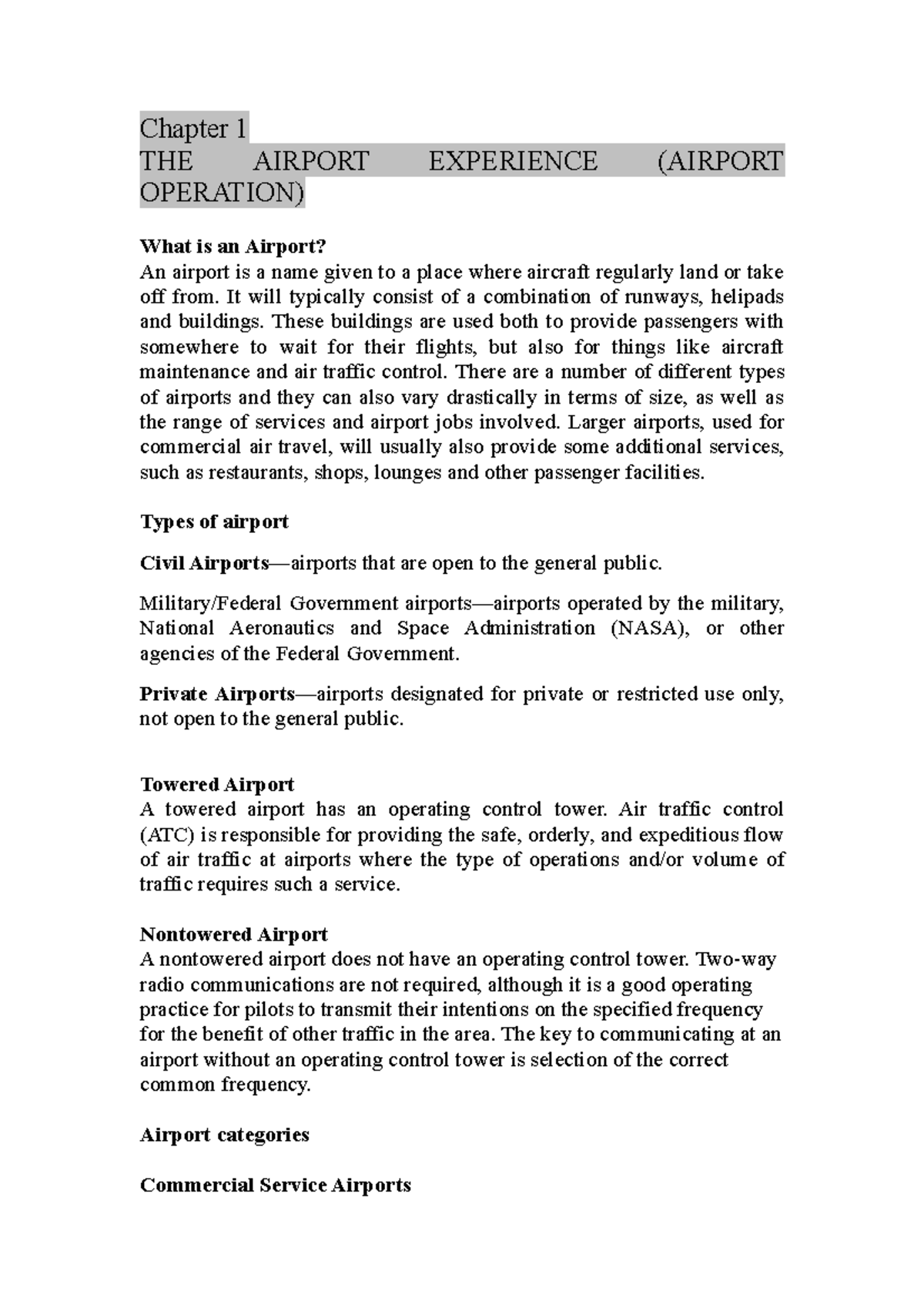 tm206-reviewer-none-chapter-1-the-airport-experience-airport