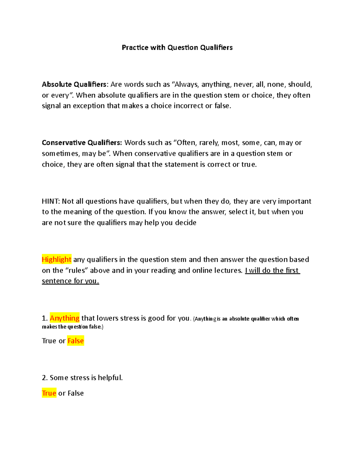 Document 10 research Practice with Question Qualifiers Absolute