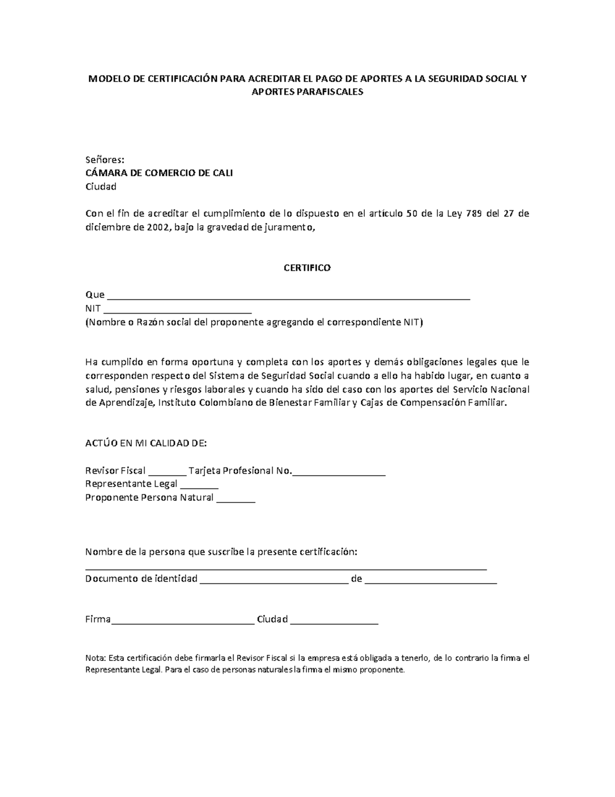 Modelo-1-1 - modelo 1 - 1 - MODELO DE CERTIFICACI”N PARA ACREDITAR EL ...