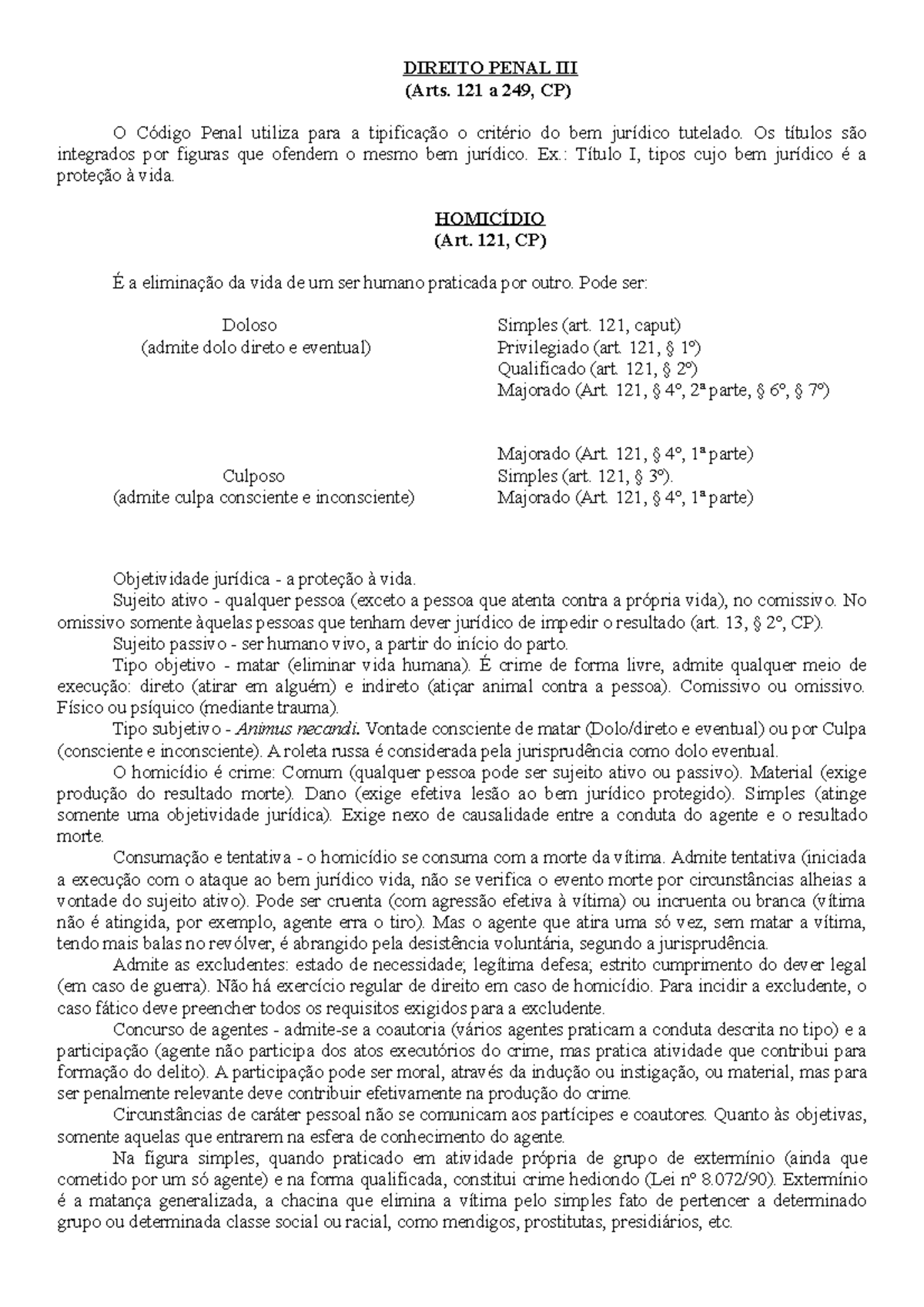 homic-dio-d-penal-direito-penal-iii-arts-121-a-249-cp-o-c-digo