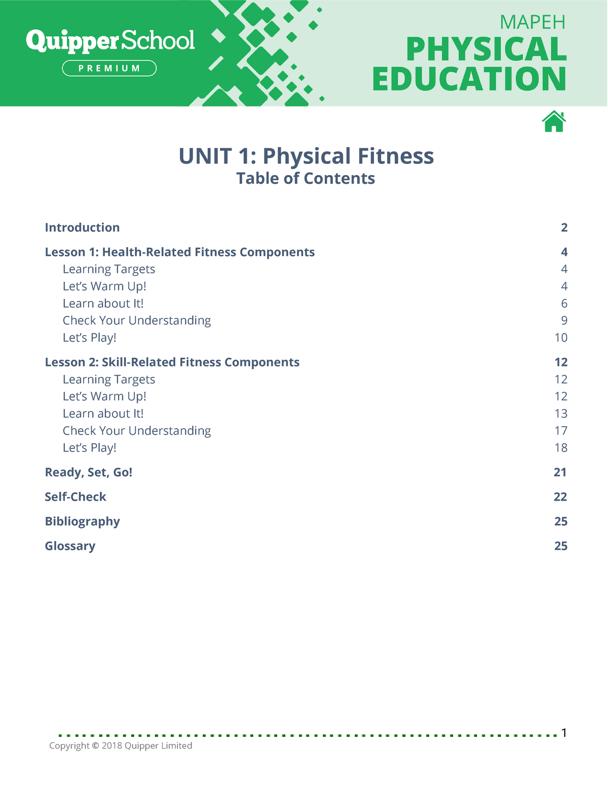 Final PE 7.1 Physical Fitness, 2 Lessons - UNIT 1: Physical Fitness ...