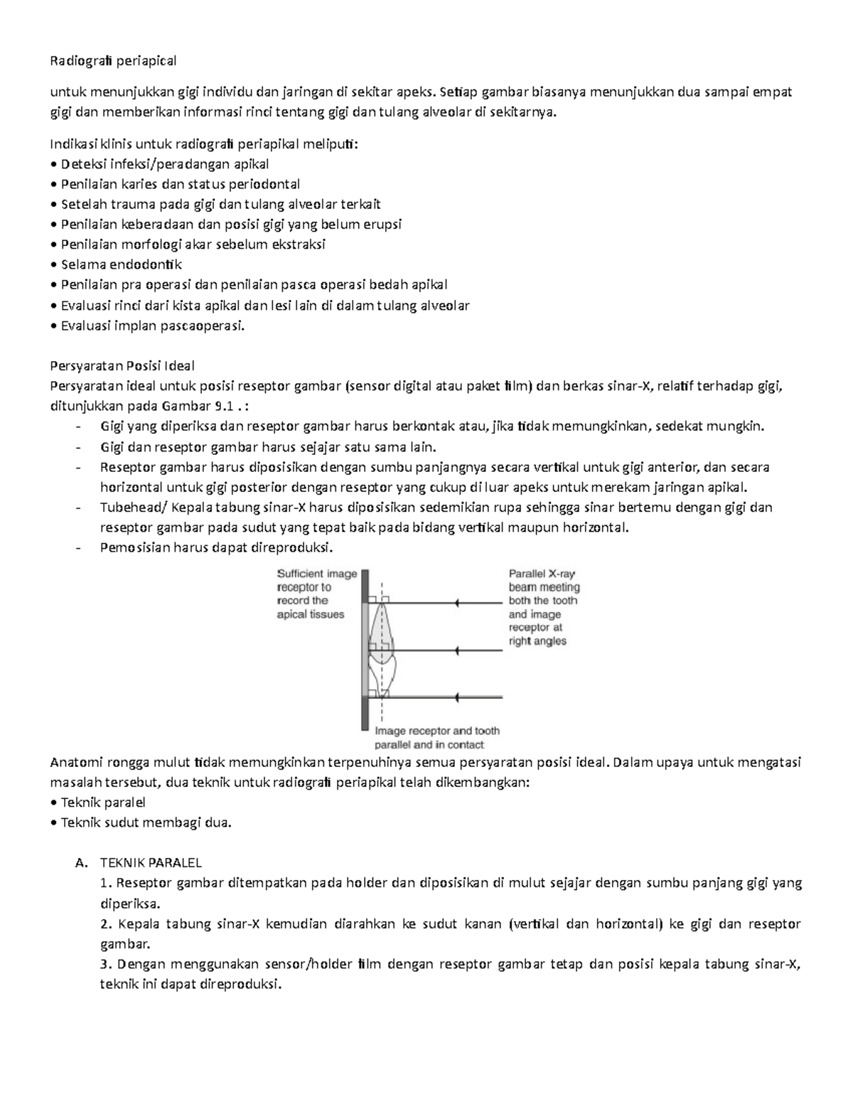 Radiografi Periapical - Radiografi Periapical Untuk Menunjukkan Gigi ...