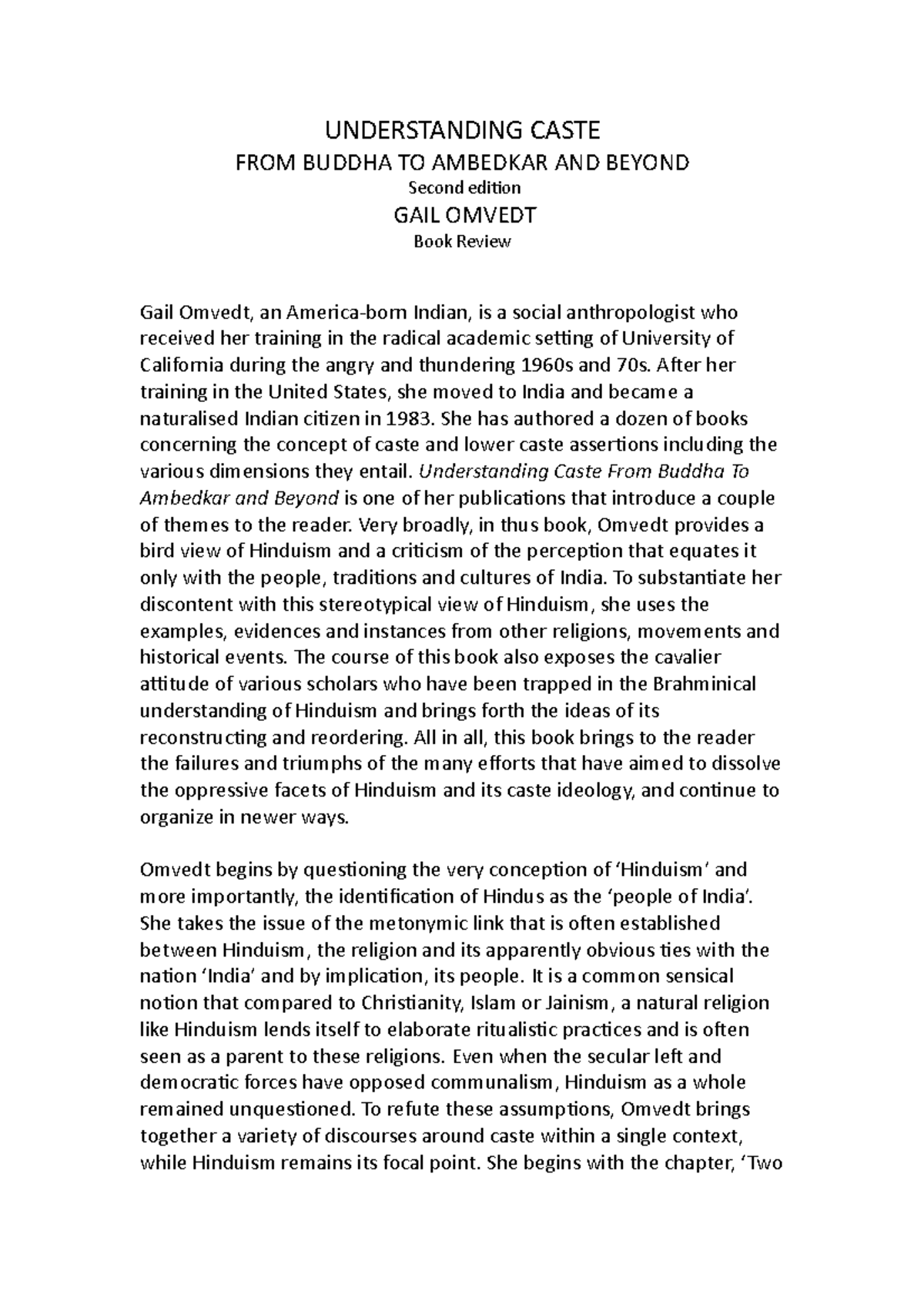 The Unexpected Key: Understanding Caste System'S Impenetrable Walls - sg7kddu
