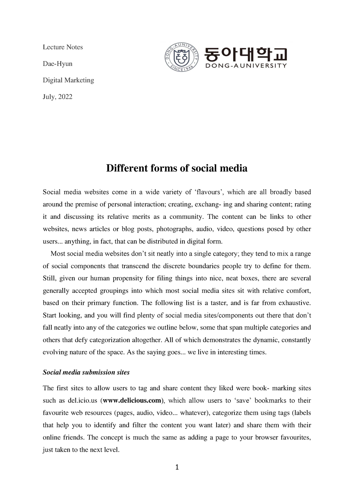 different-forms-of-social-media-lecture-notes-dae-hyun-digital