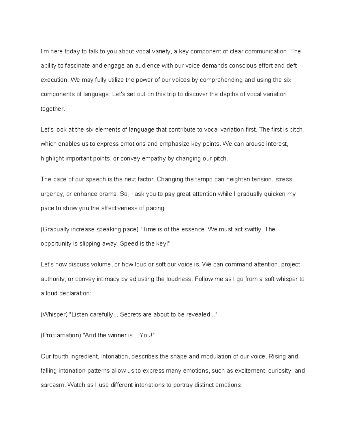 Untitled document - notes - I'm here today to talk to you about vocal ...