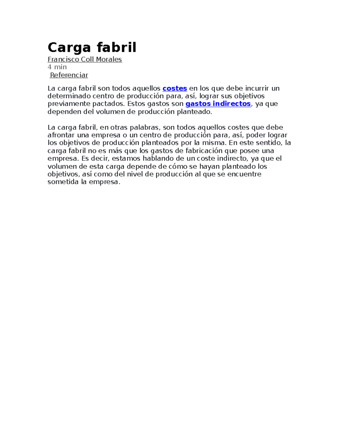 Carga fabril - muy buena - Carga fabril Francisco Coll Morales 4 min ...