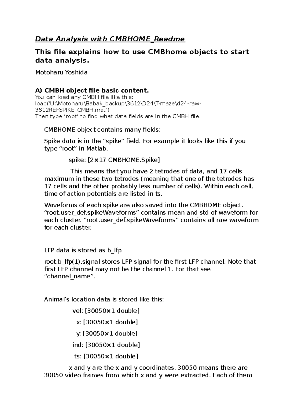 Data Analysis CMBH begginer Readme - Data Analysis with CMBHOME_Readme ...