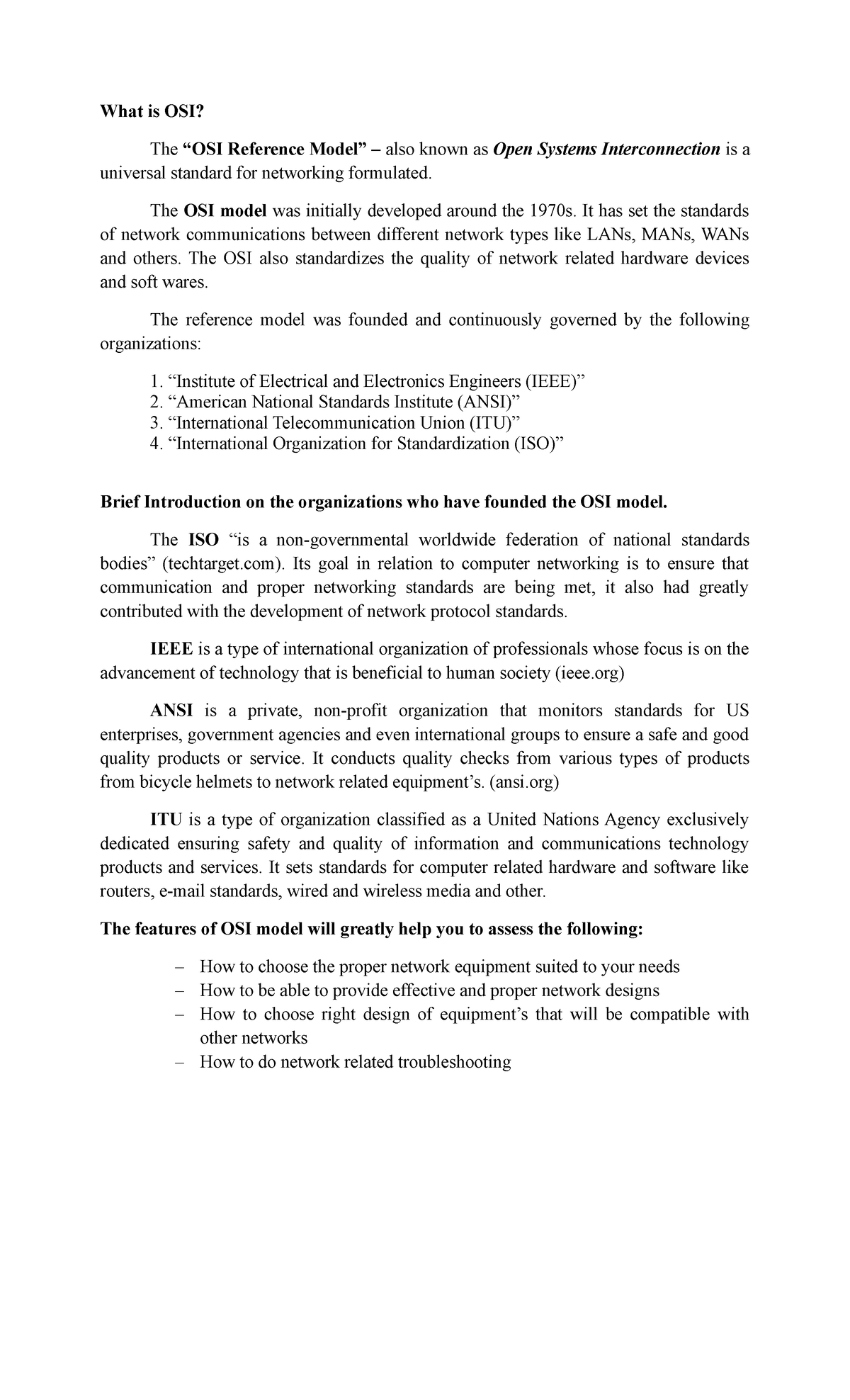 What is OSI 2 - What is OSI 2 - What is OSI? The “OSI Reference Model ...