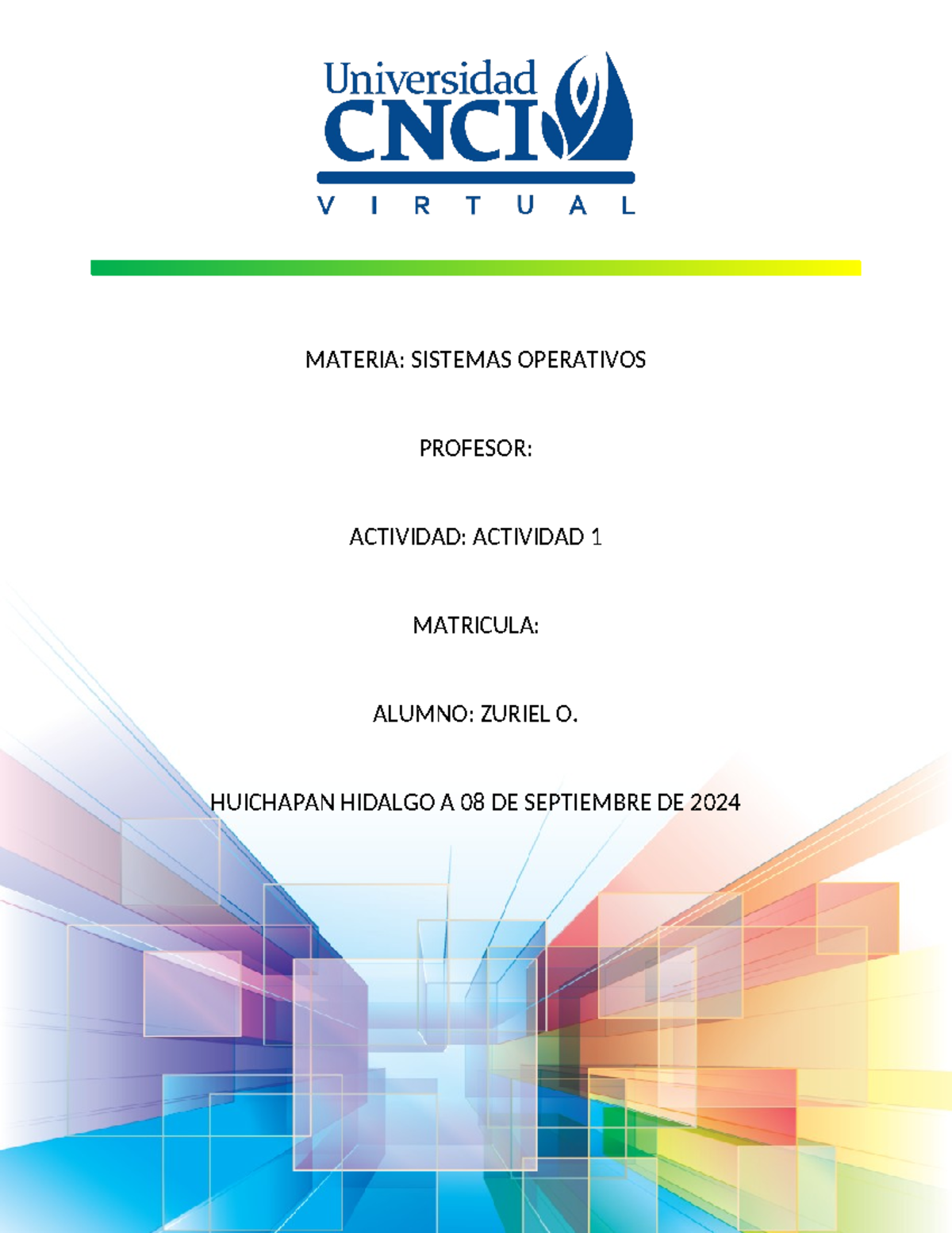 Actividad 1 Sistemas Operativos Subir Materia Sistemas Operativos