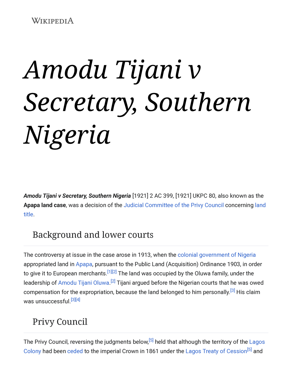 amodu-tijani-v-secretary-southern-nigeria-wia-constitutional-law-kiu-studocu