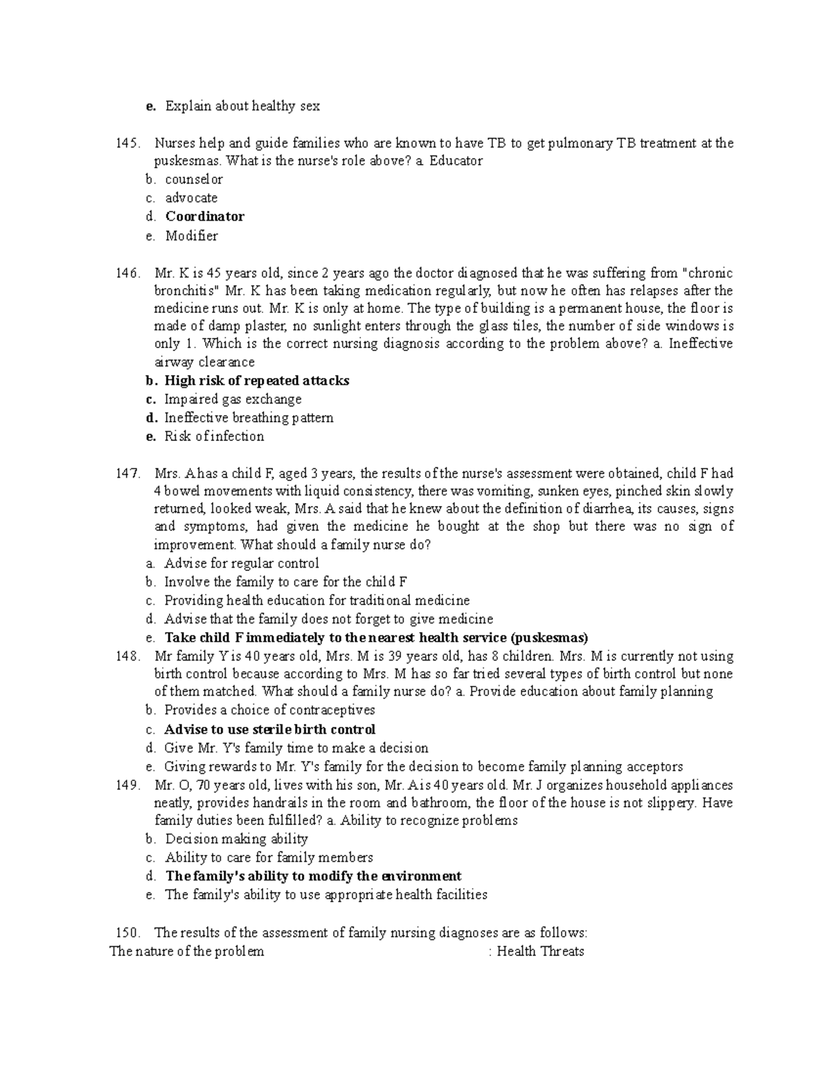 Assignment of Nursing, unit (03) - e. Explain about healthy sex Nurses ...