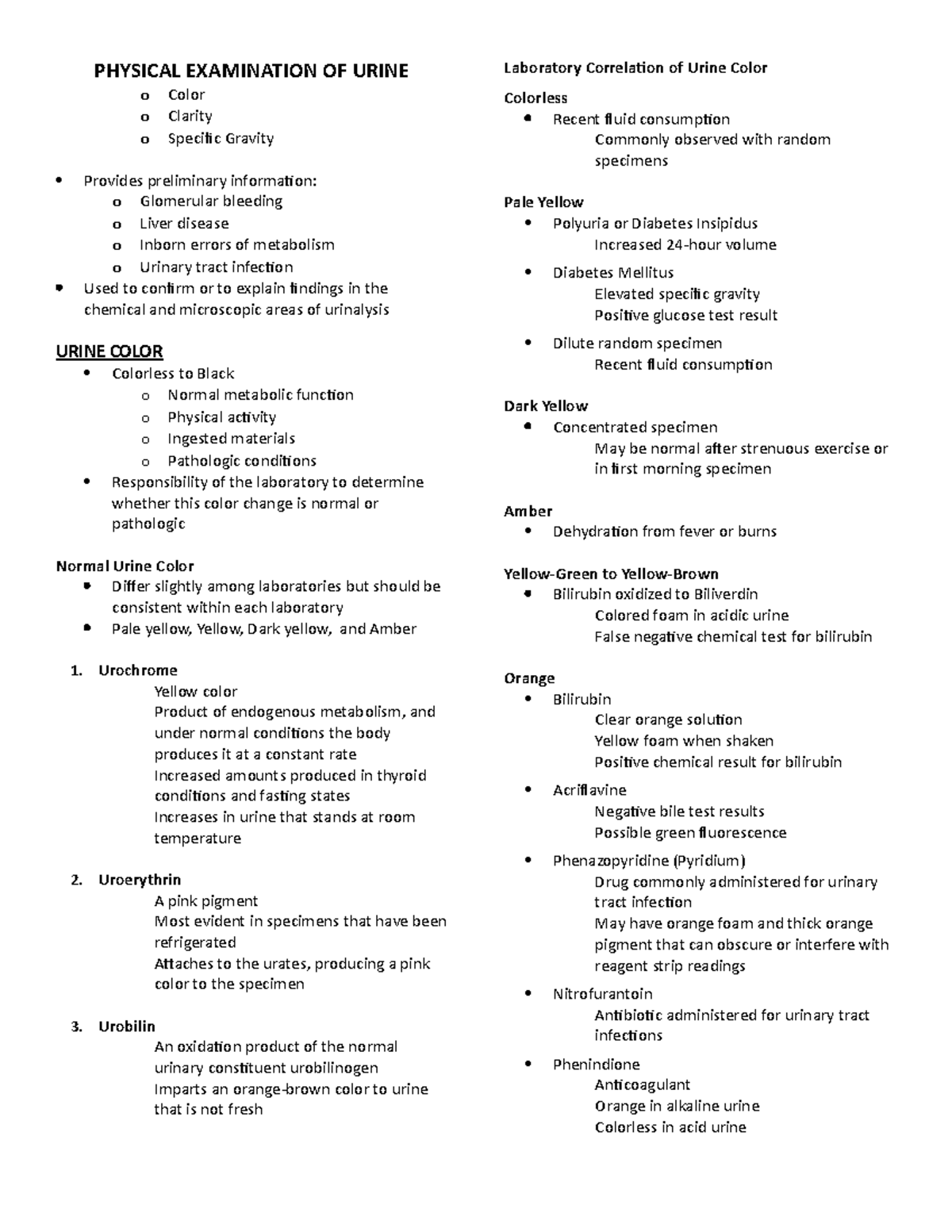 3 Physical- Examination-OF- Urine - PHYSICAL EXAMINATION OF URINE o o o ...