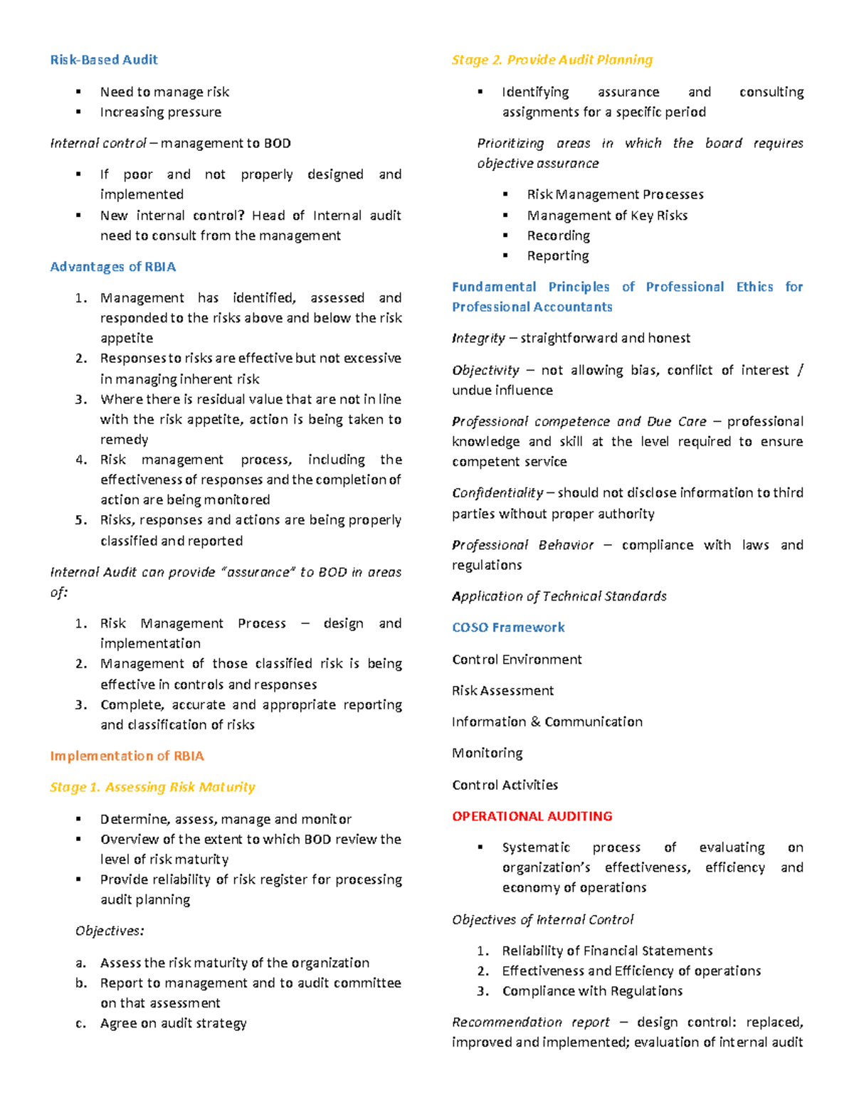 Reviewer - Risk-Based Audit Need to manage risk Increasing pressure ...