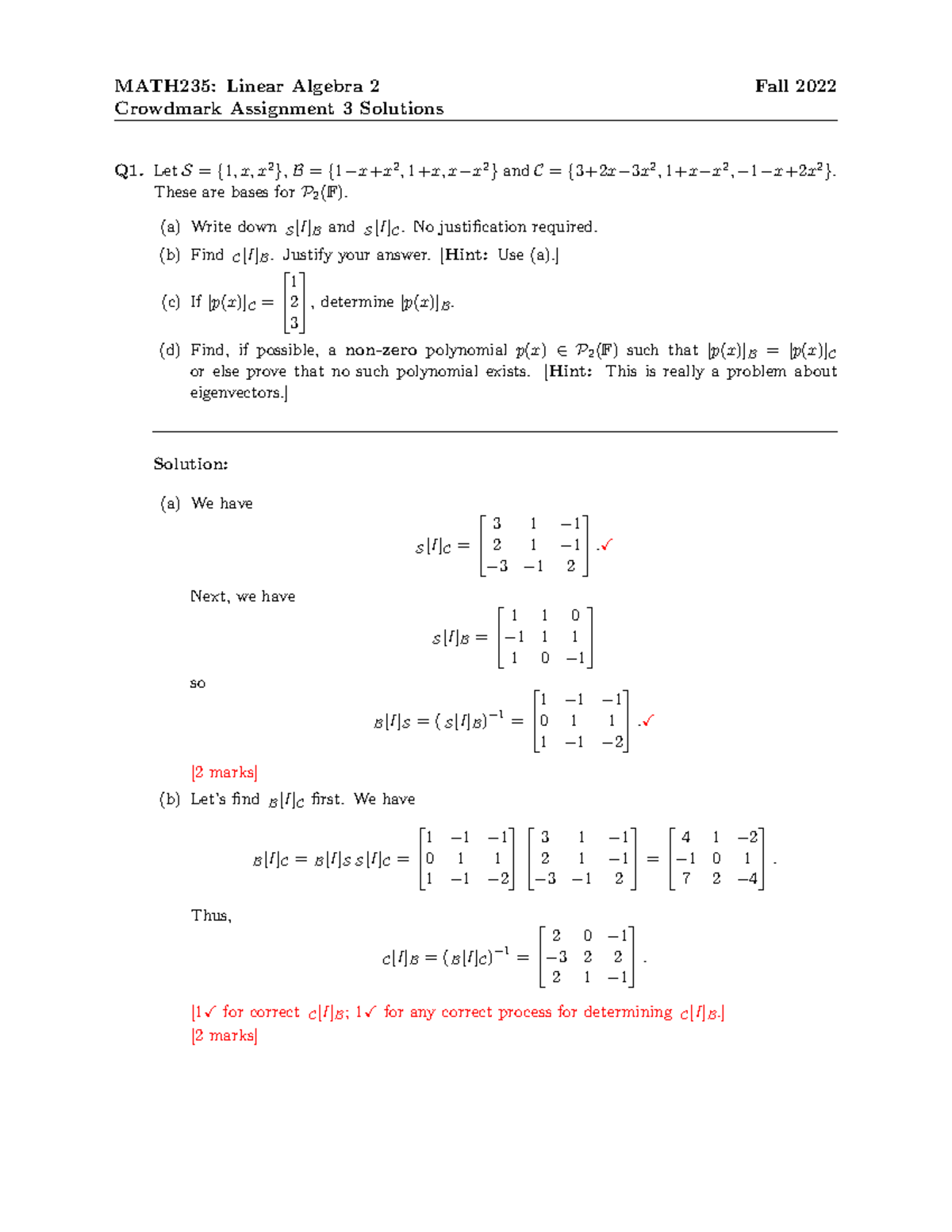 pauls online math notes assignment problems solutions