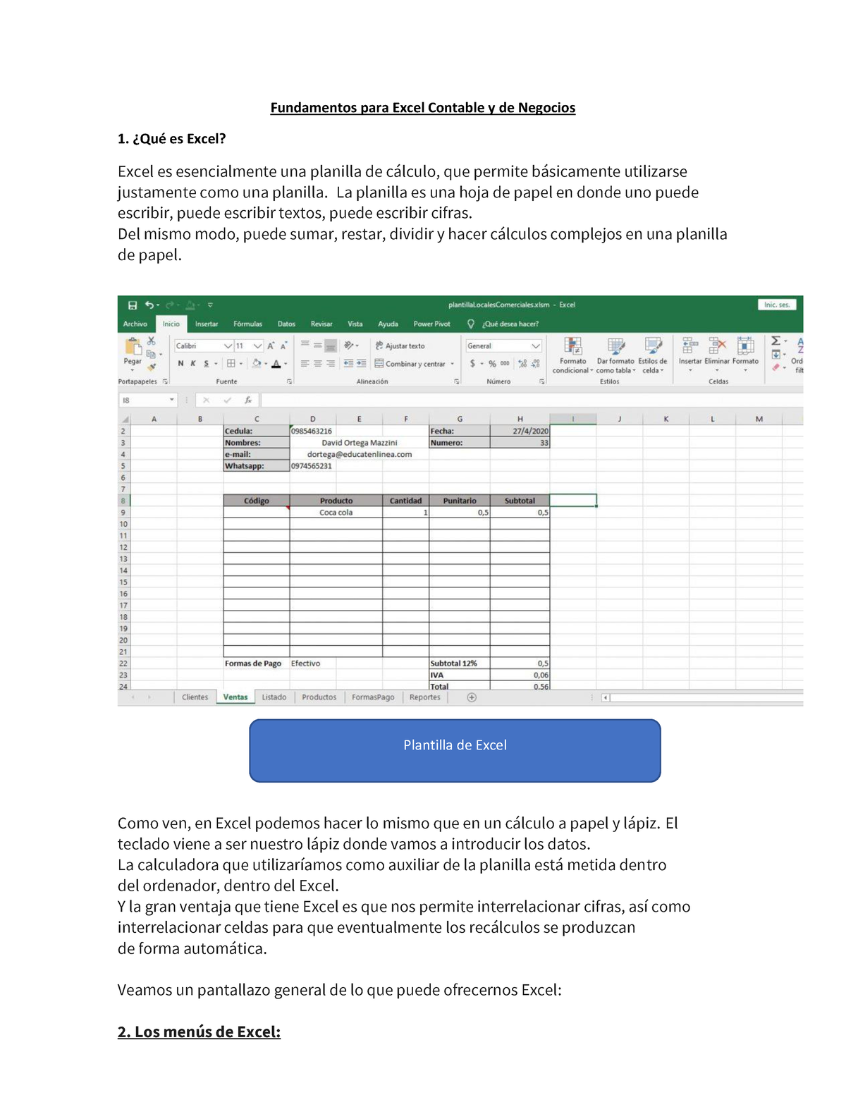 Fundamentos Para Excel Contable Y De Negocios - øQuÈ Es Excel? Excel Es ...