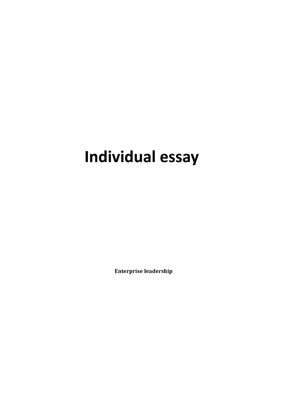 american enterprise essay