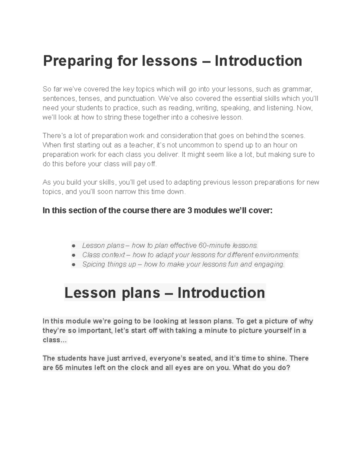 Tesol 2 - Description is the fiction-writing mode for transmitting a ...