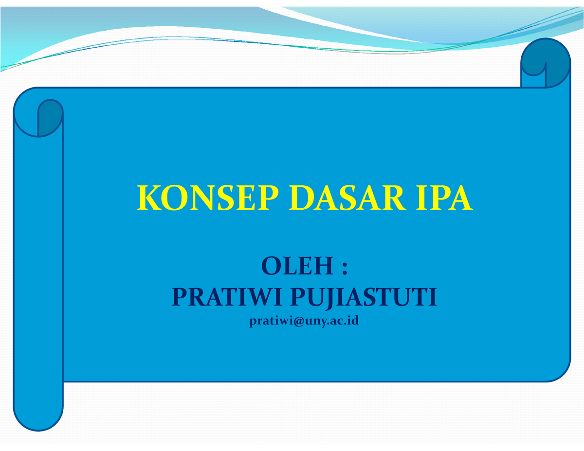 Konsep+ Dasar+IPA - Biological Science - KONSEP DASAR IPA ####### OLEH ...