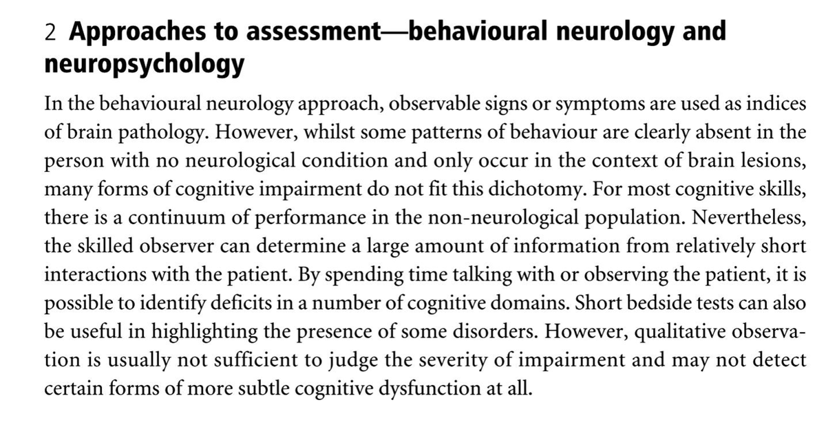 Approaches To Neuropsychological Assessment - Clinical Psychology - Studocu