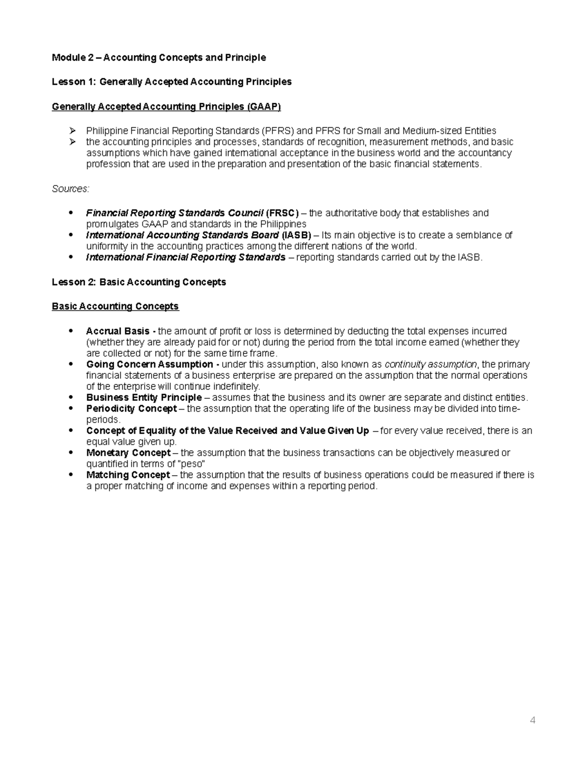 ACTG00-19 - Module 2 - Copy - Module 2 – Accounting Concepts and ...