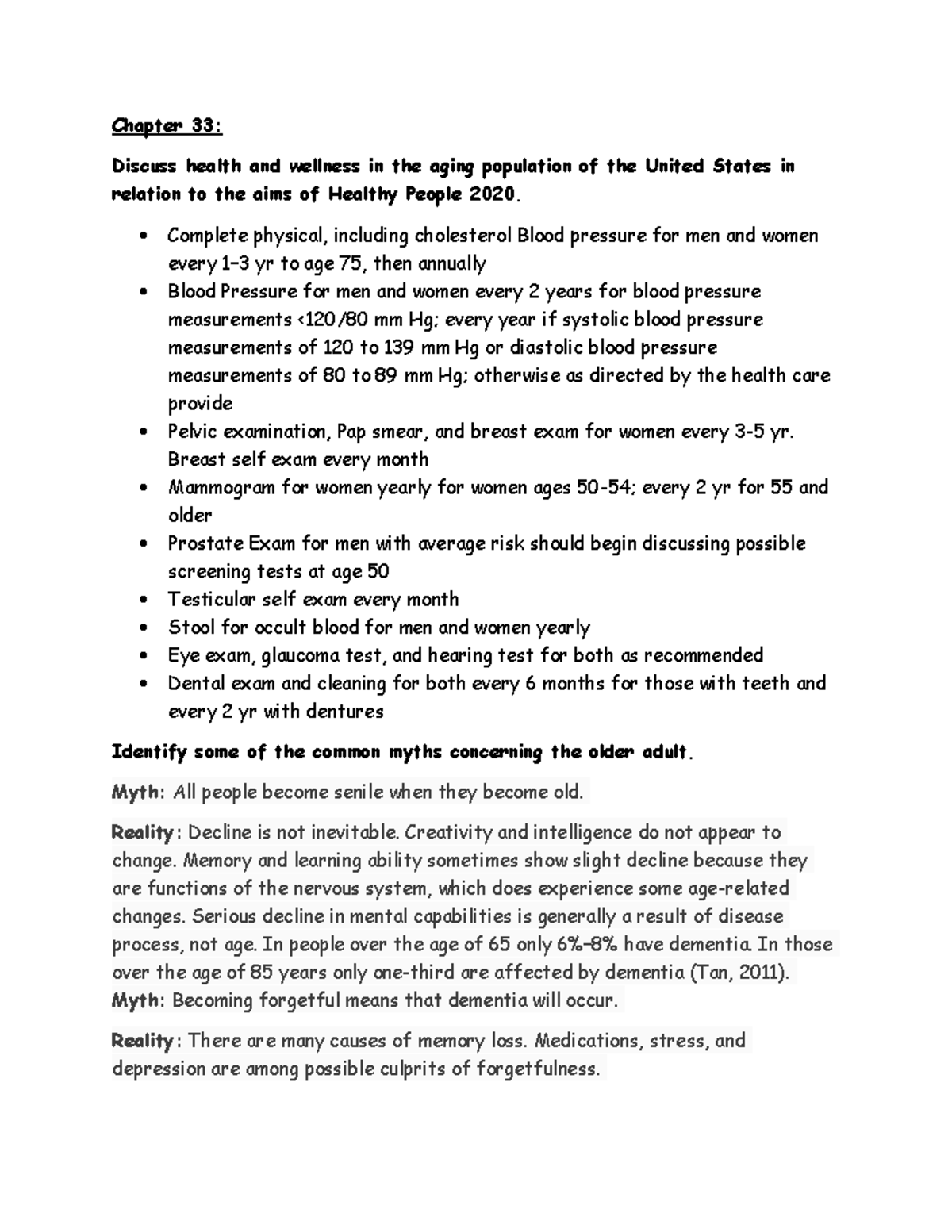 NIHI chapter 33 Review[ 204] - Chapter 33: Discuss health and wellness ...