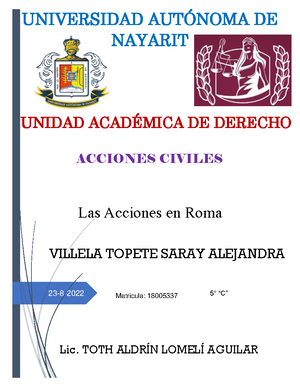 Clasificación de las drigas - Acciones Civiles - Studocu
