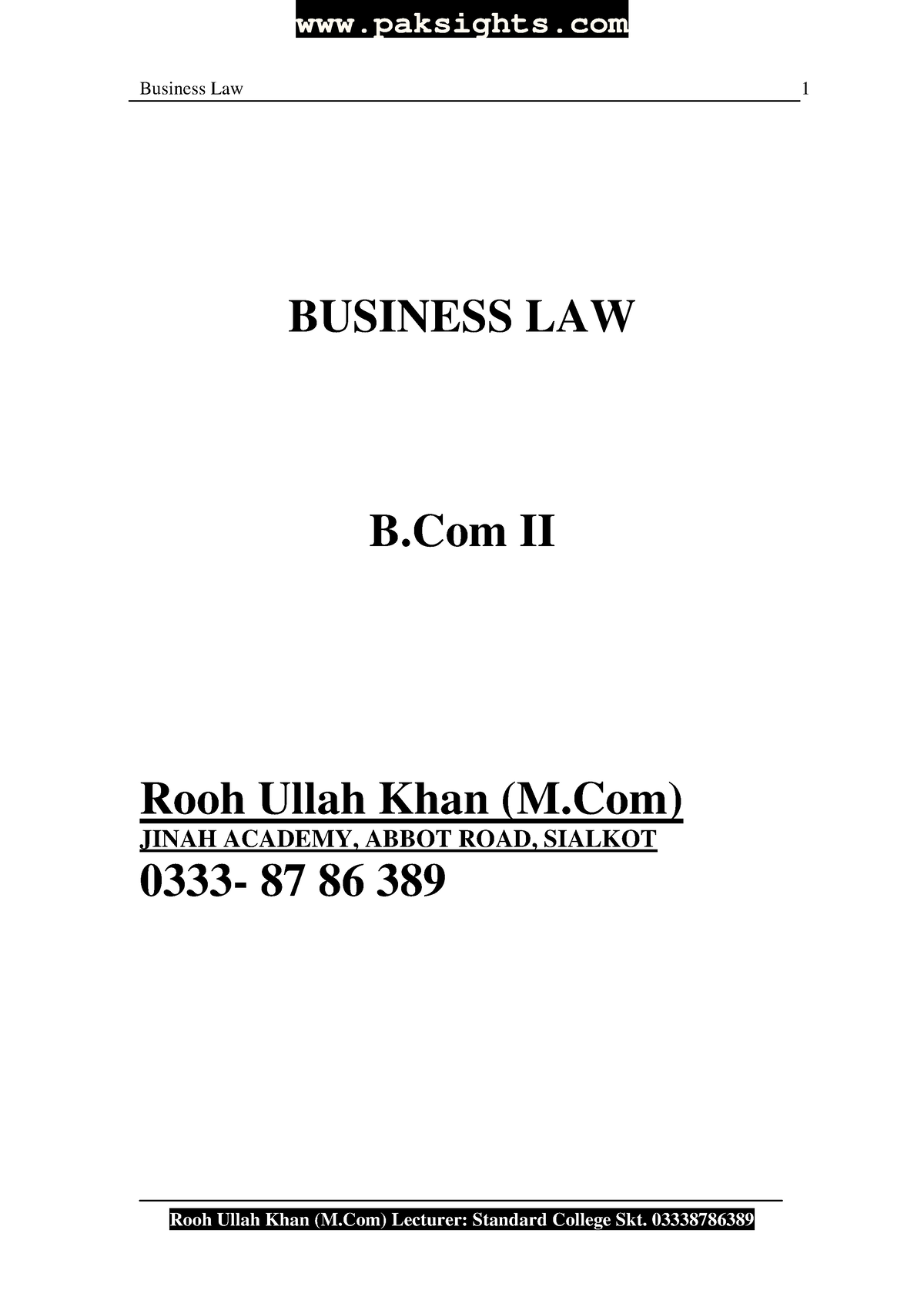 thesis on business law