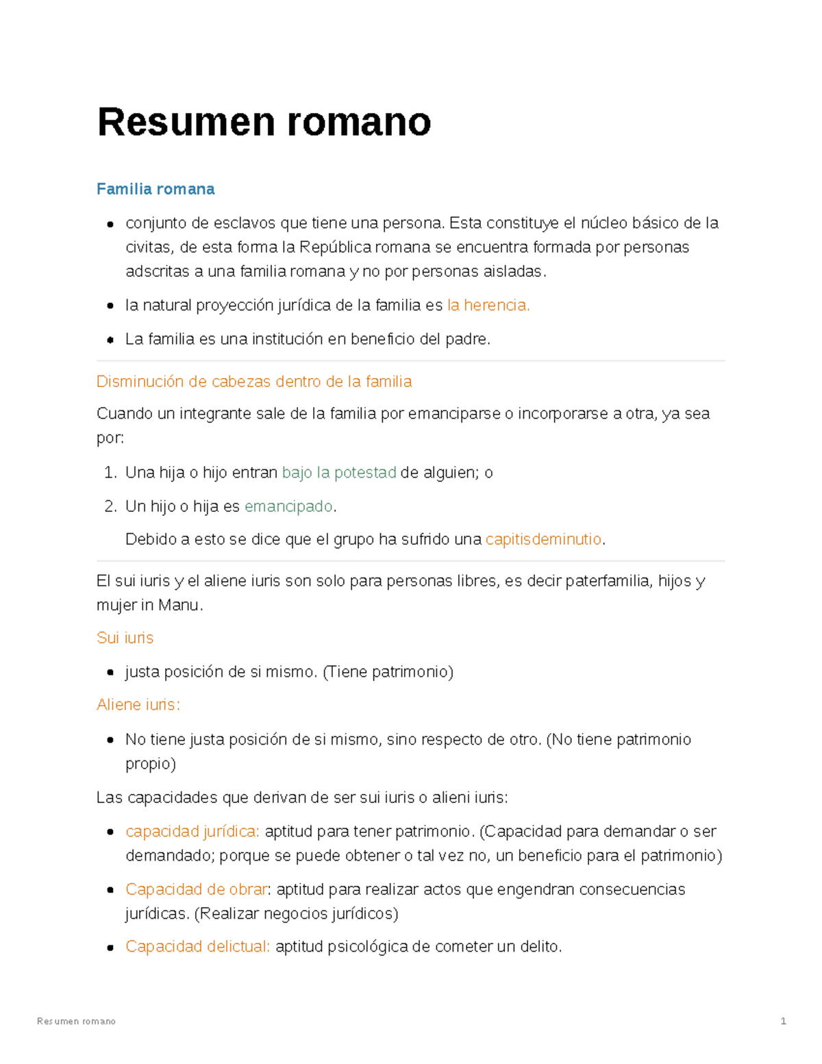 Resumen romano - Resumen romano Familia romana conjunto de esclavos que ...