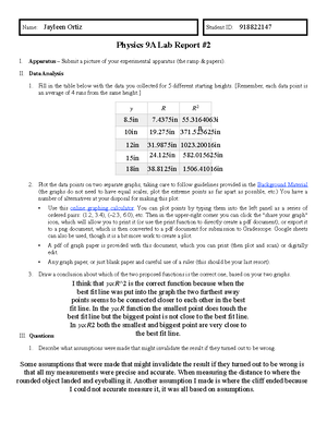 Worksheet 1 - practice - Physics 5A - Winter 2022 - Discussion 1 1 ...