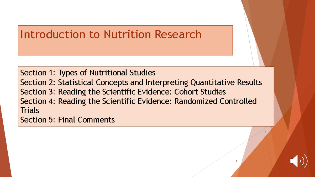 nutrition research paper conclusion