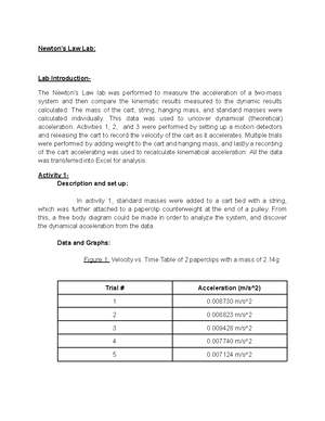 assignment for lab - Pendulum lab report Abstract- The Pendulum report ...